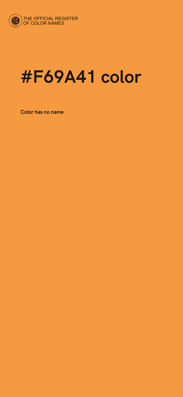 #F69A41 color image