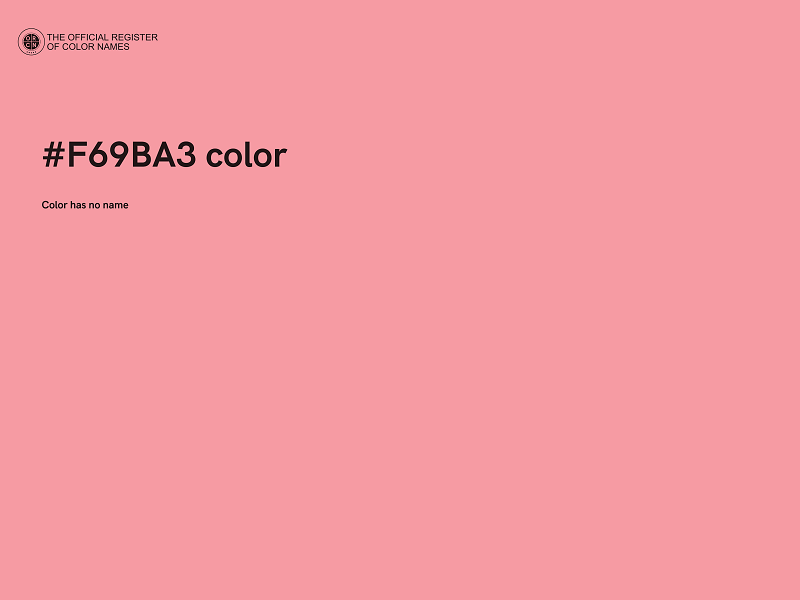 #F69BA3 color image