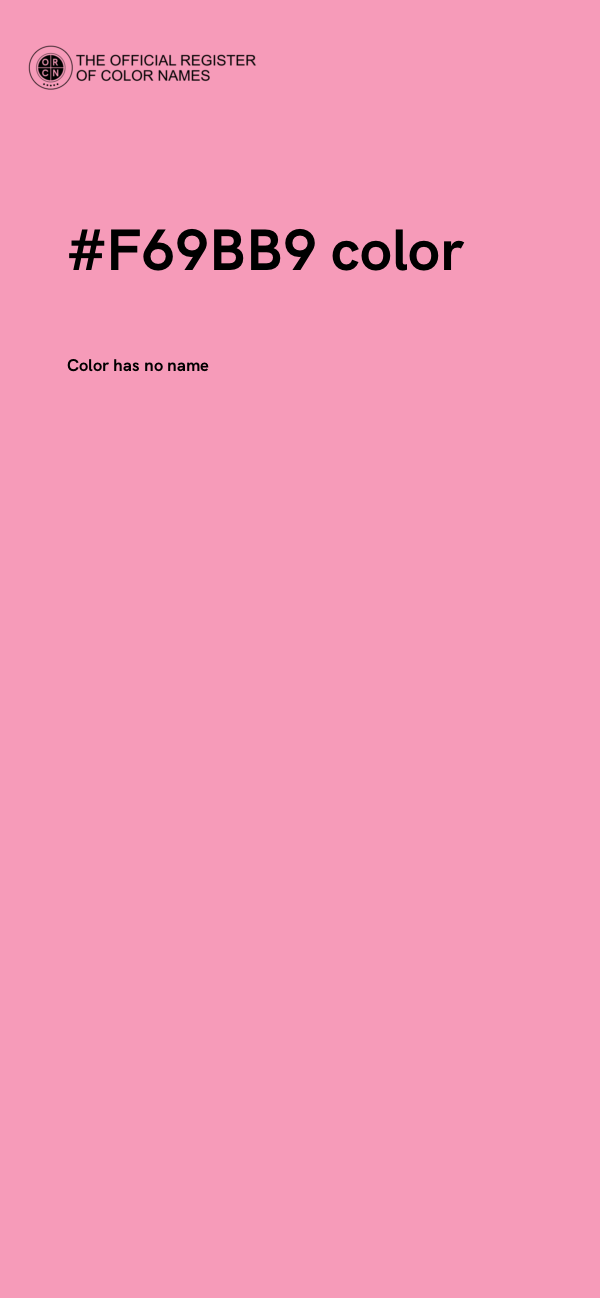 #F69BB9 color image