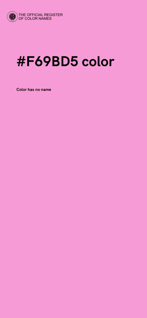 #F69BD5 color image