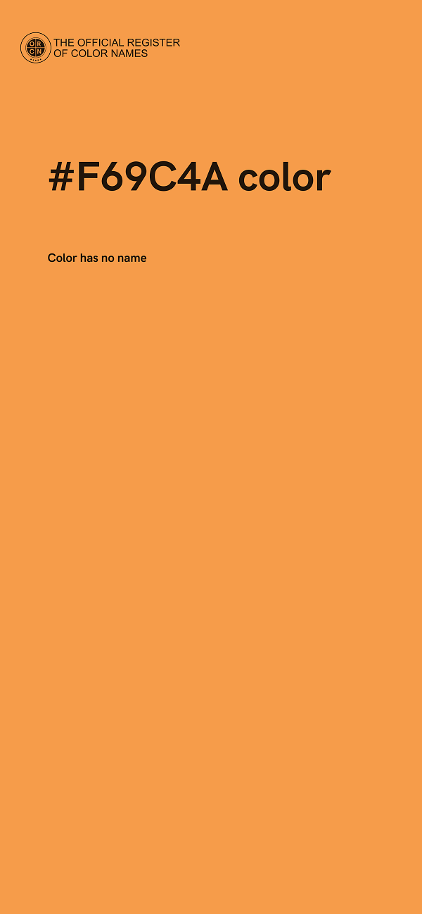 #F69C4A color image