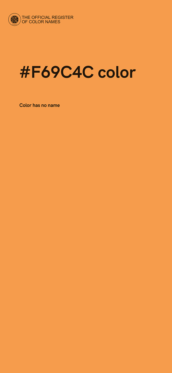 #F69C4C color image