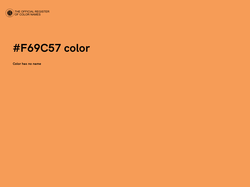 #F69C57 color image