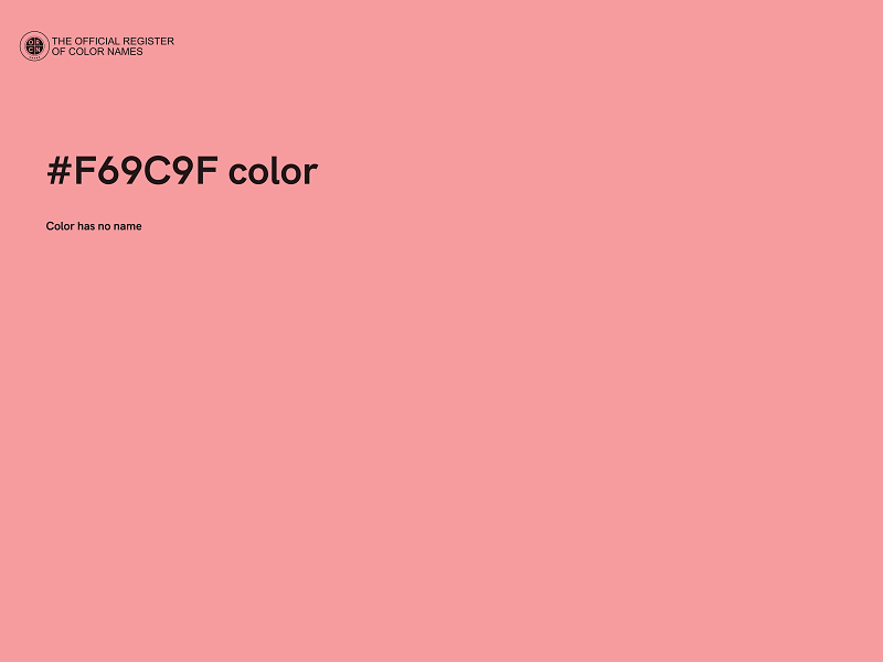 #F69C9F color image