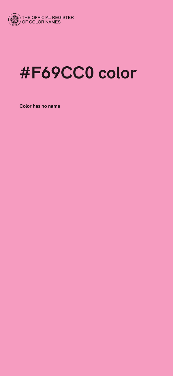 #F69CC0 color image