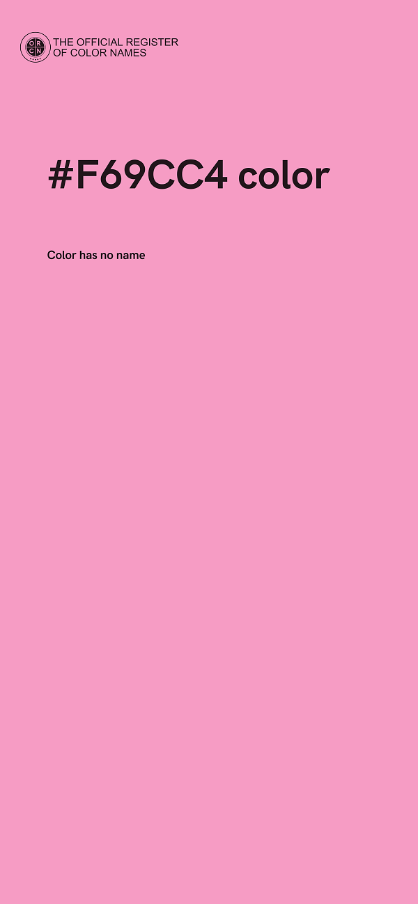 #F69CC4 color image