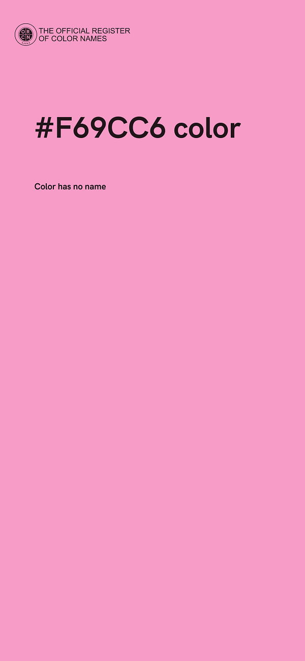 #F69CC6 color image
