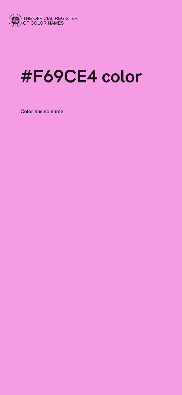 #F69CE4 color image