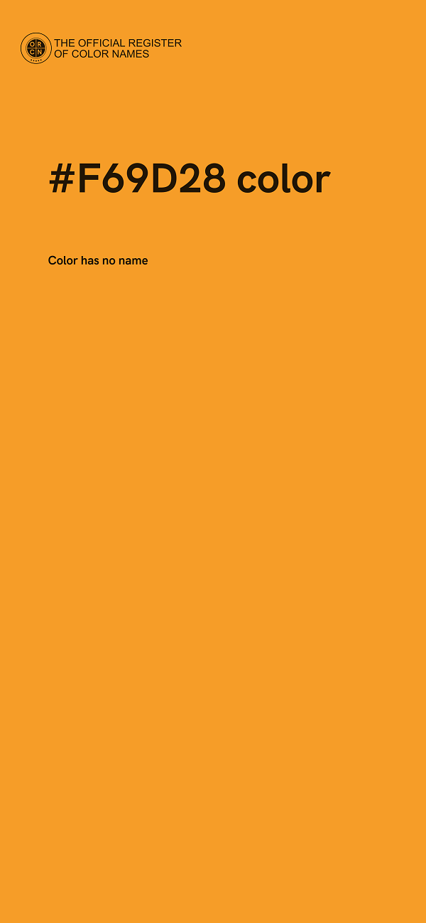 #F69D28 color image