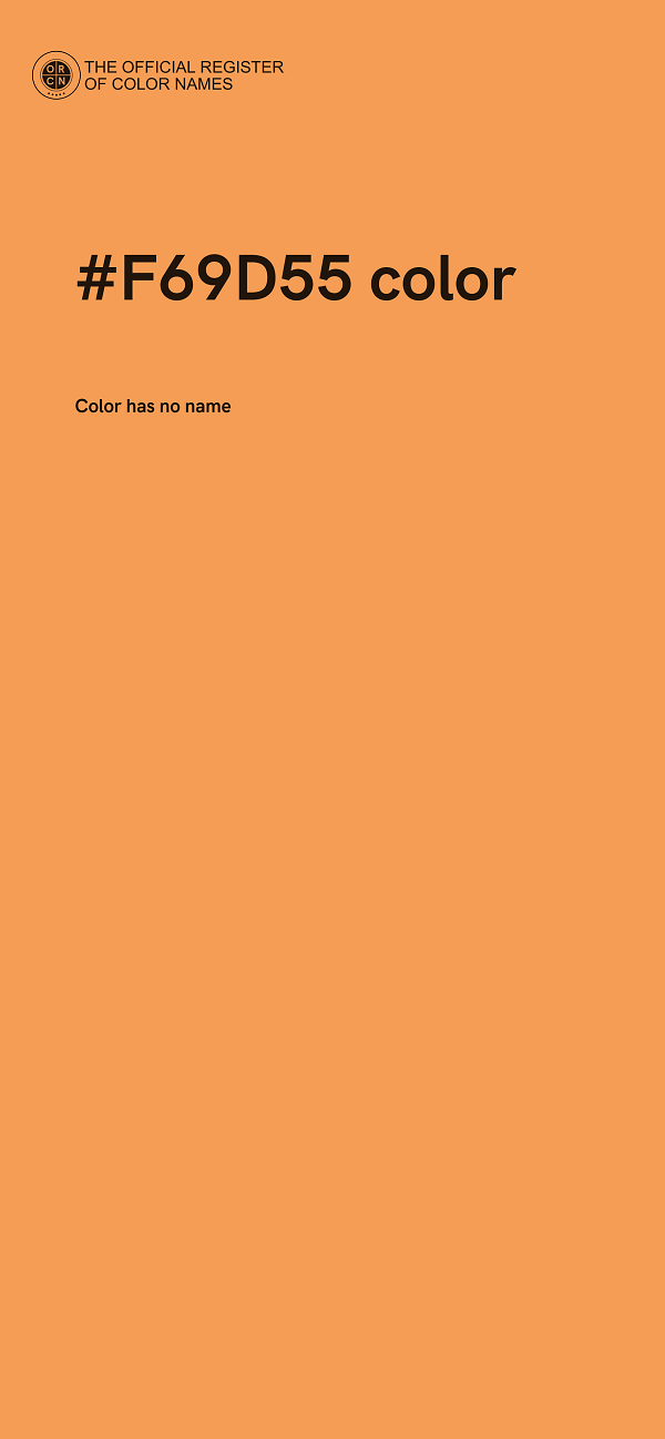 #F69D55 color image