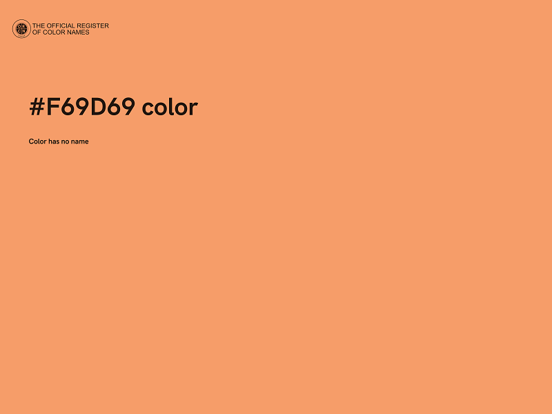 #F69D69 color image