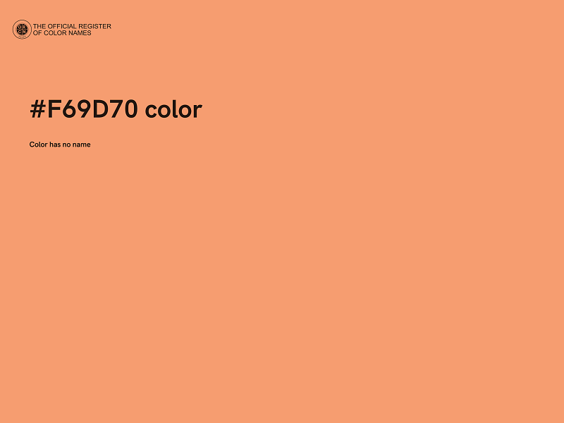 #F69D70 color image