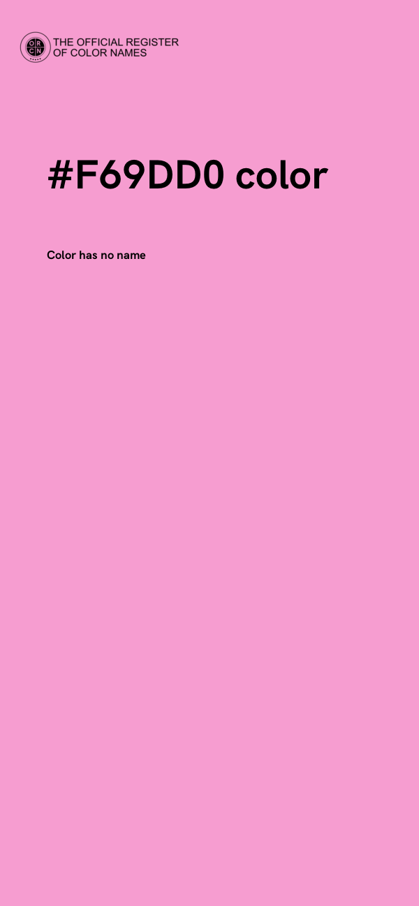 #F69DD0 color image