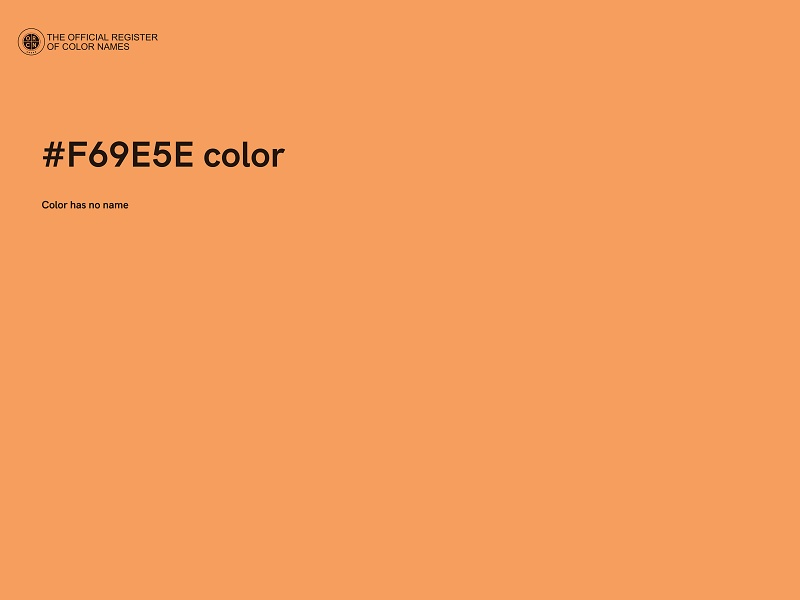 #F69E5E color image
