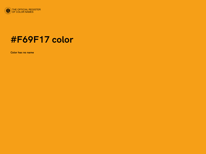#F69F17 color image