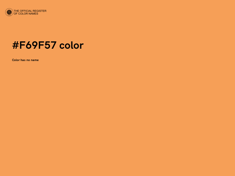 #F69F57 color image