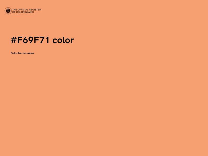 #F69F71 color image