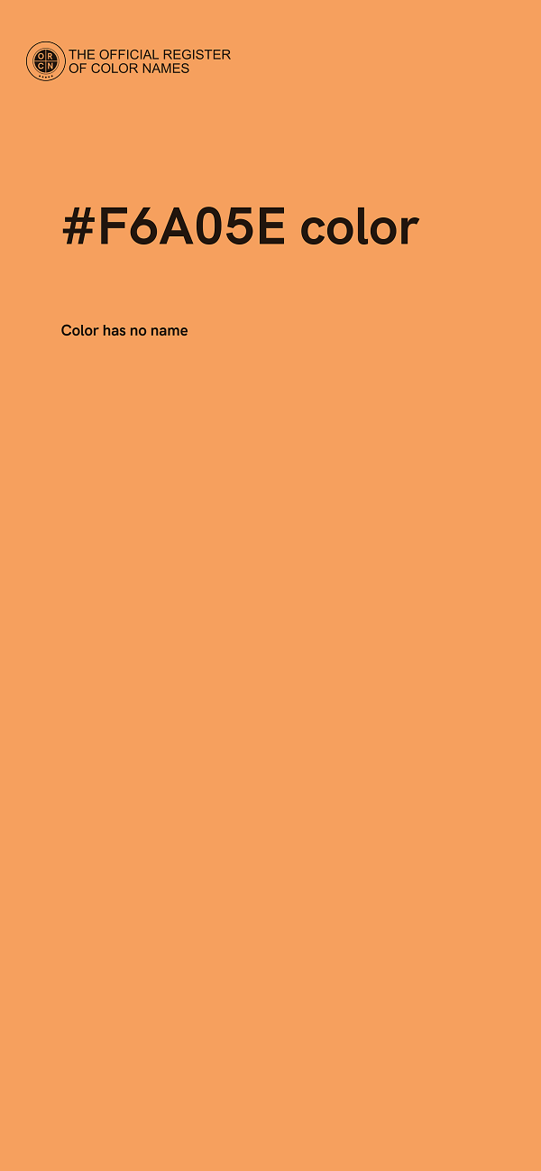 #F6A05E color image