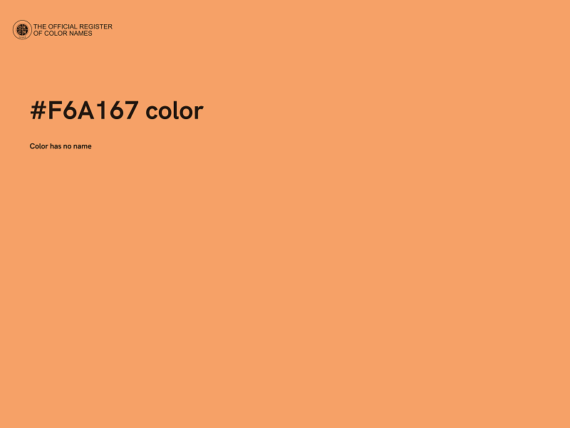 #F6A167 color image