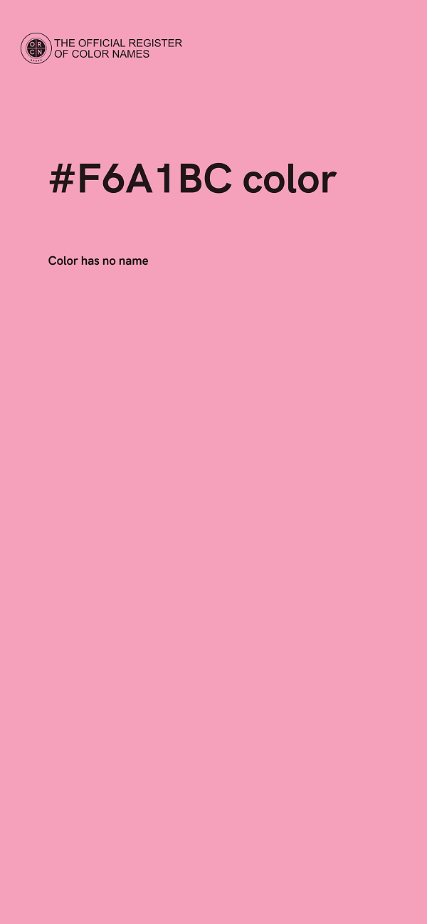 #F6A1BC color image