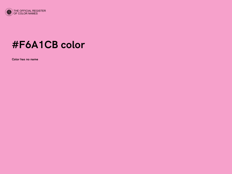 #F6A1CB color image