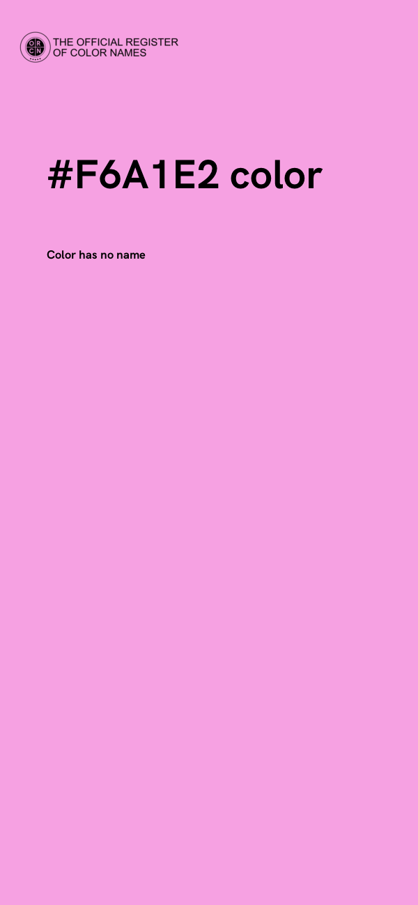 #F6A1E2 color image