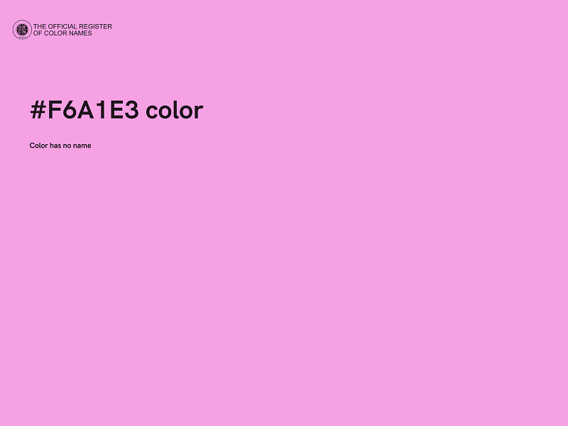 #F6A1E3 color image