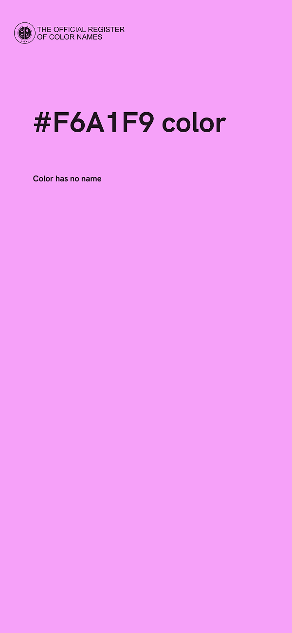 #F6A1F9 color image