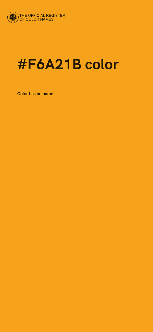 #F6A21B color image