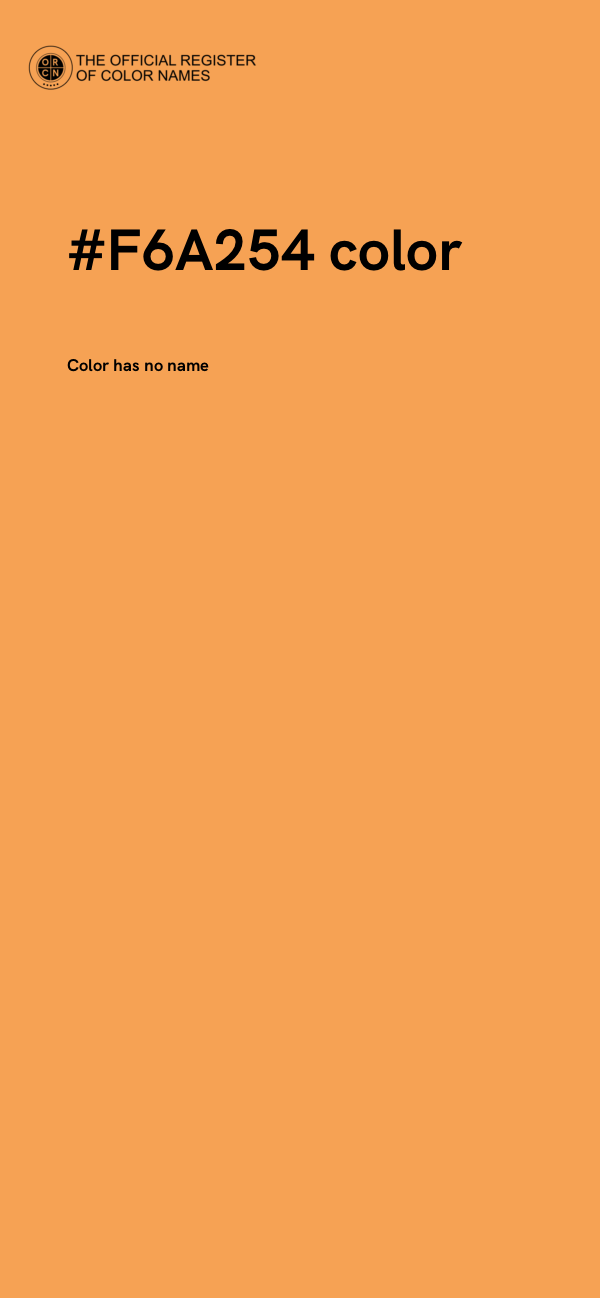 #F6A254 color image