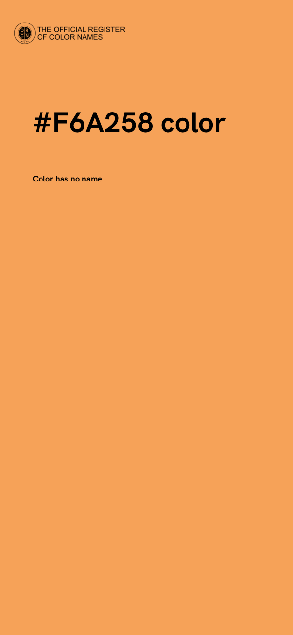 #F6A258 color image
