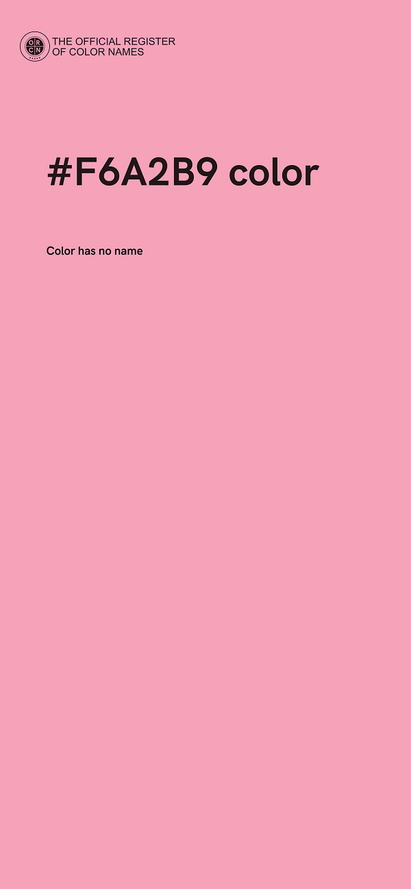 #F6A2B9 color image