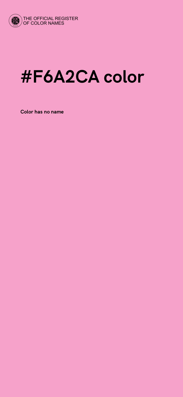 #F6A2CA color image