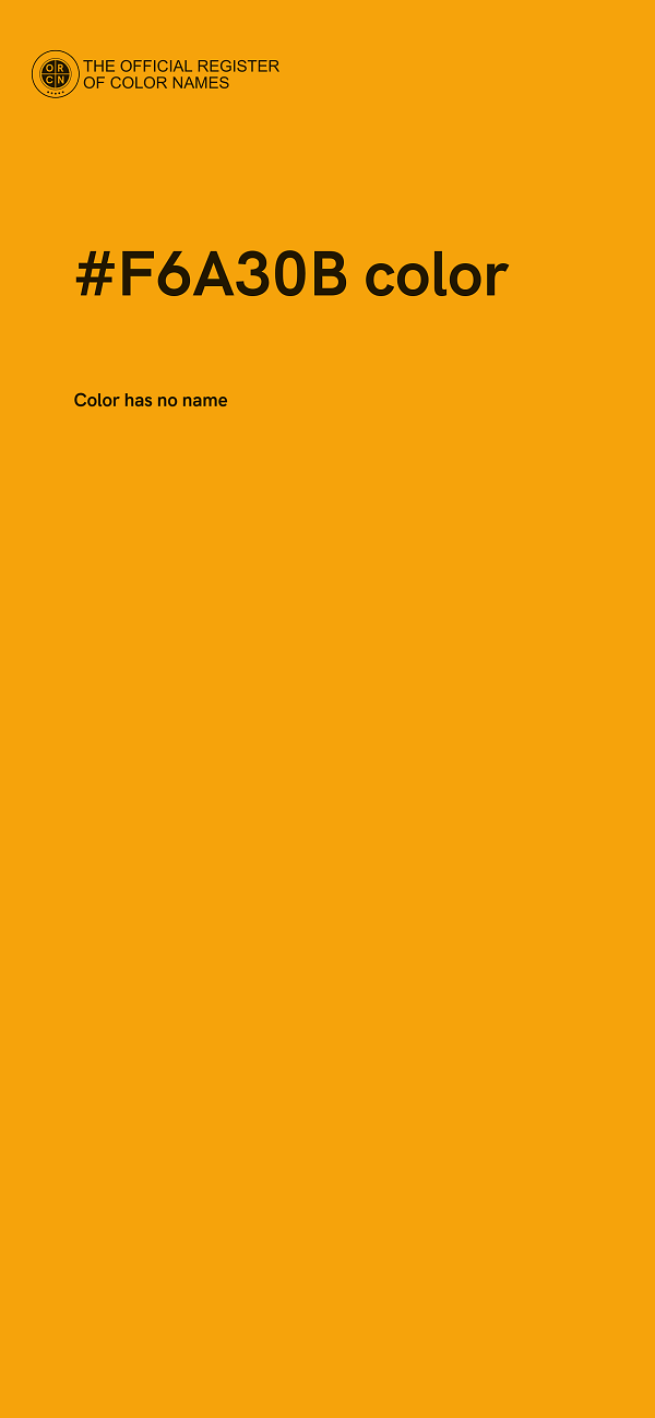 #F6A30B color image