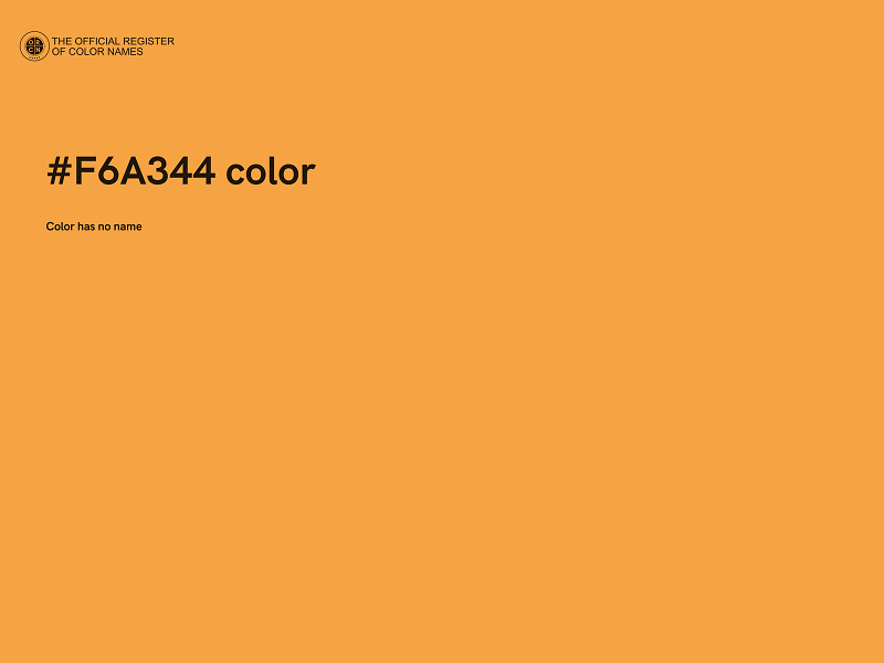 #F6A344 color image