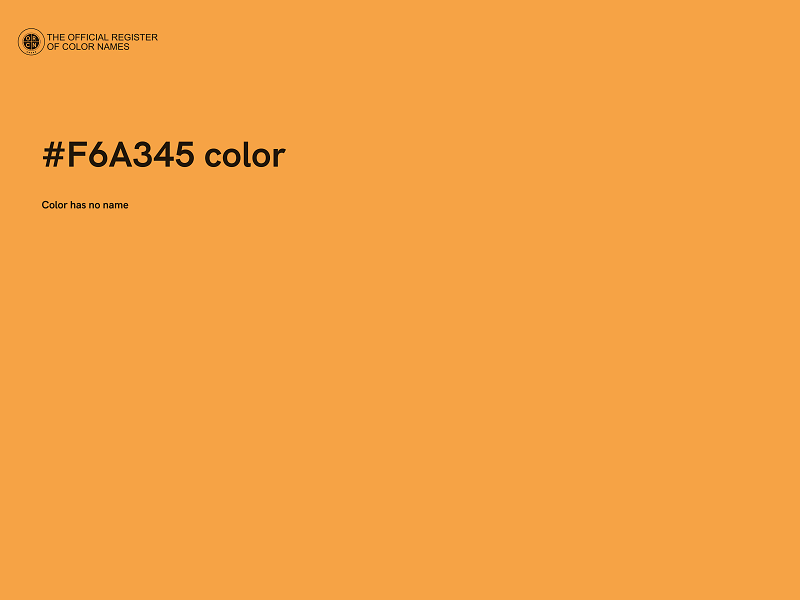 #F6A345 color image