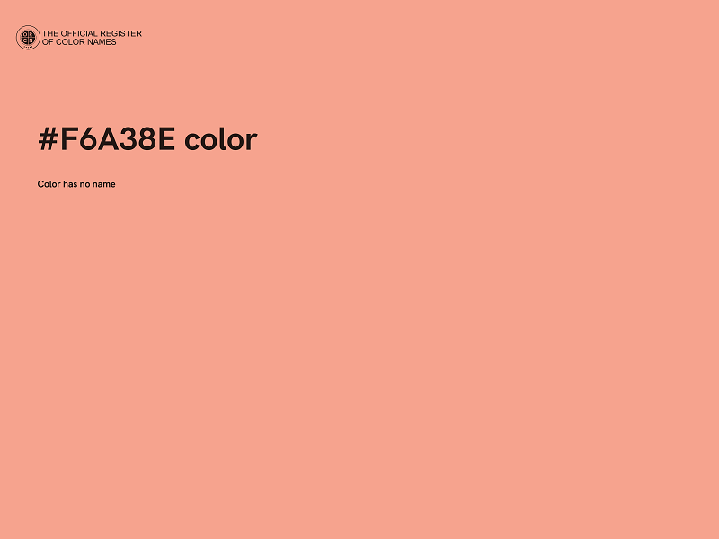 #F6A38E color image