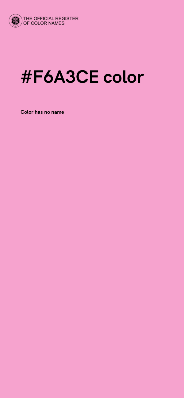 #F6A3CE color image