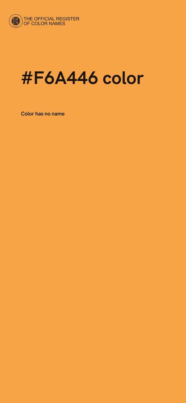 #F6A446 color image