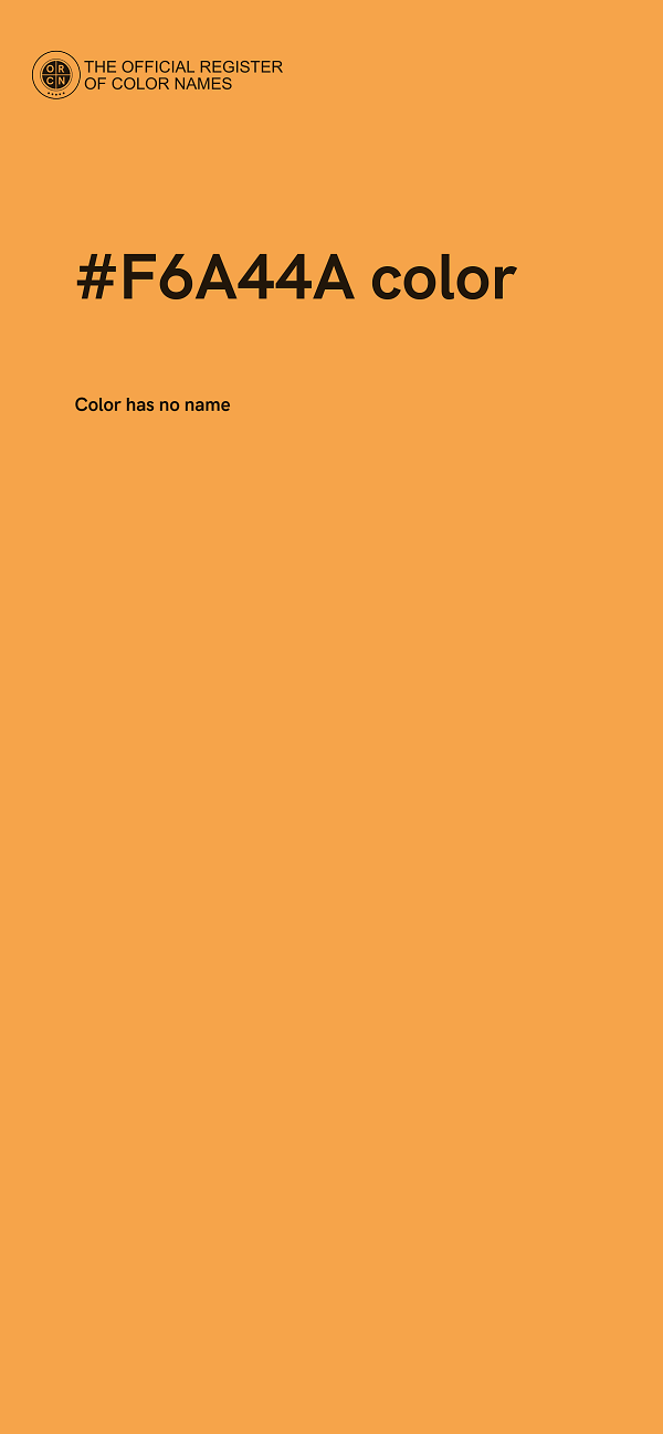 #F6A44A color image