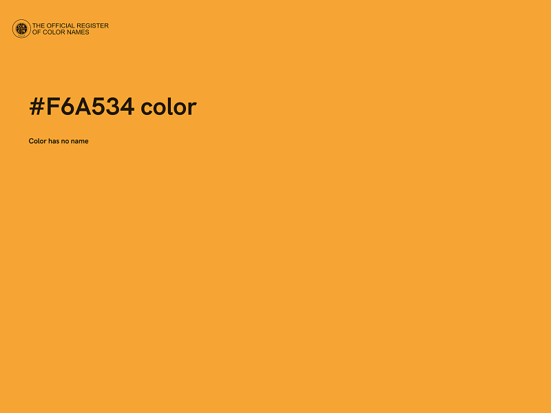 #F6A534 color image