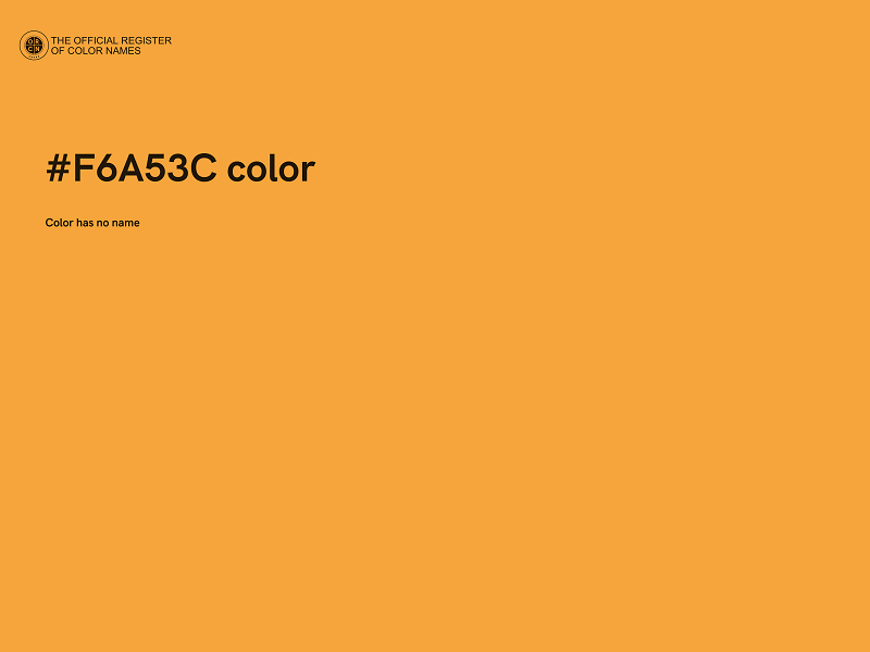 #F6A53C color image