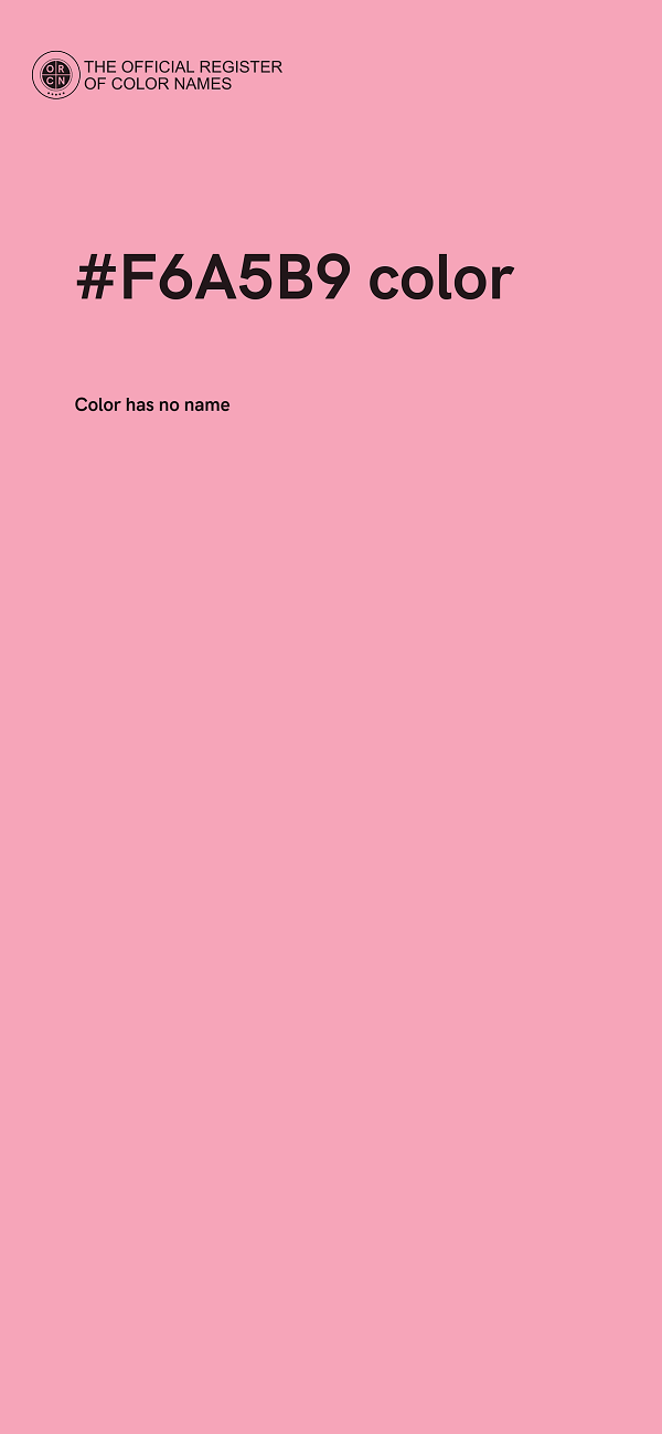#F6A5B9 color image