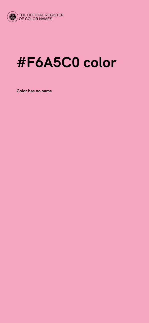 #F6A5C0 color image