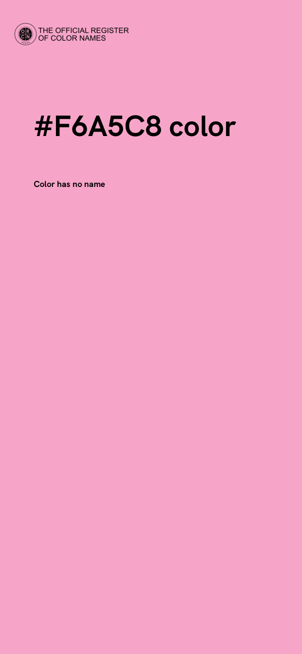 #F6A5C8 color image