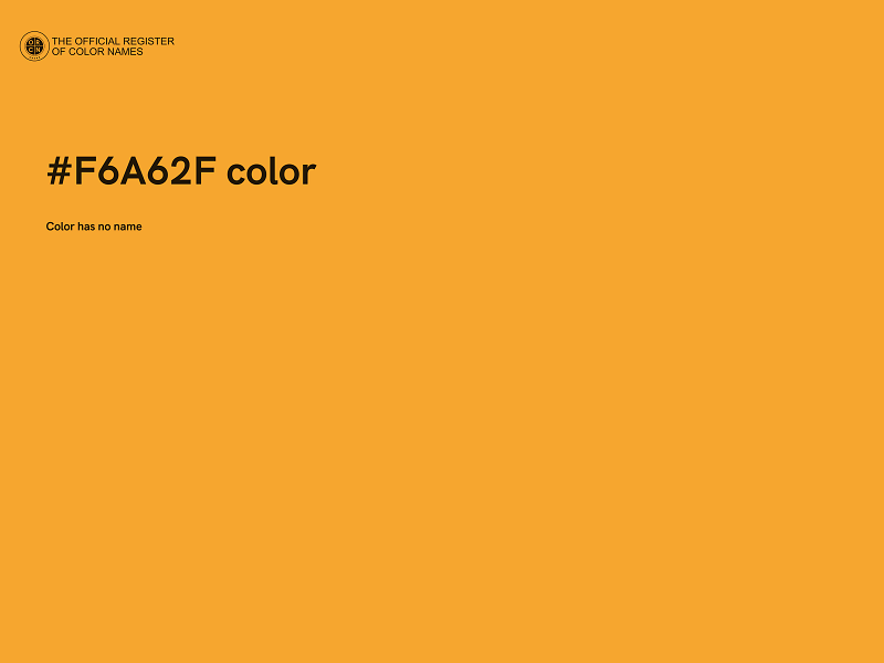 #F6A62F color image