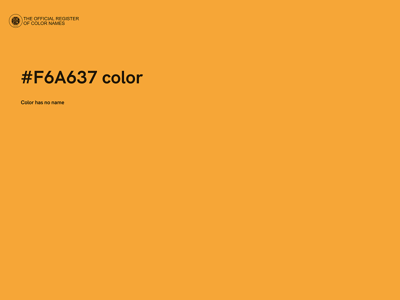 #F6A637 color image