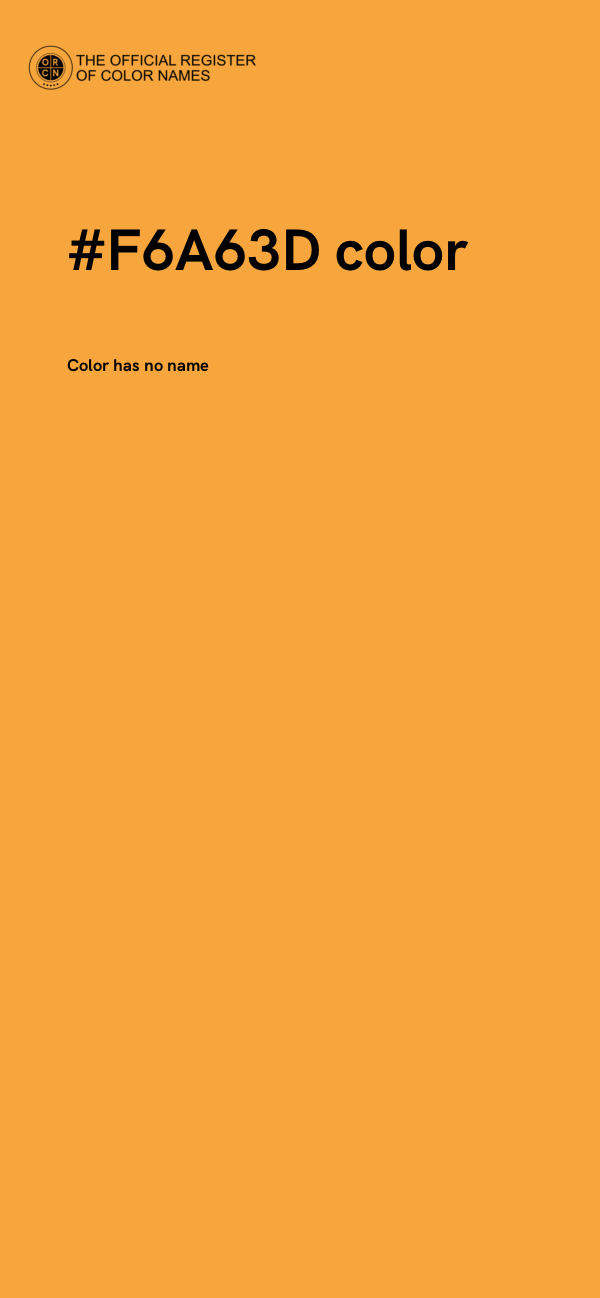 #F6A63D color image