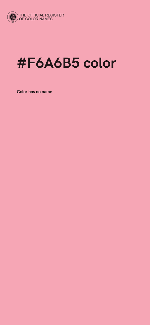 #F6A6B5 color image