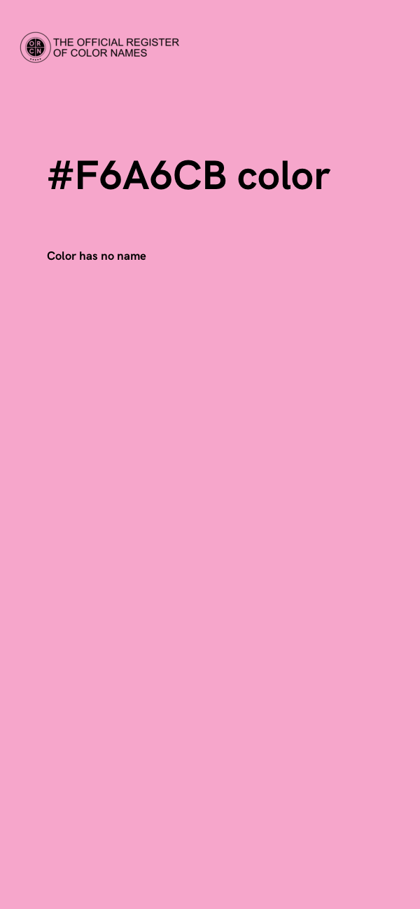 #F6A6CB color image